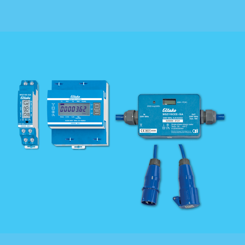 Three-phase energy meters and one-phase energy meters